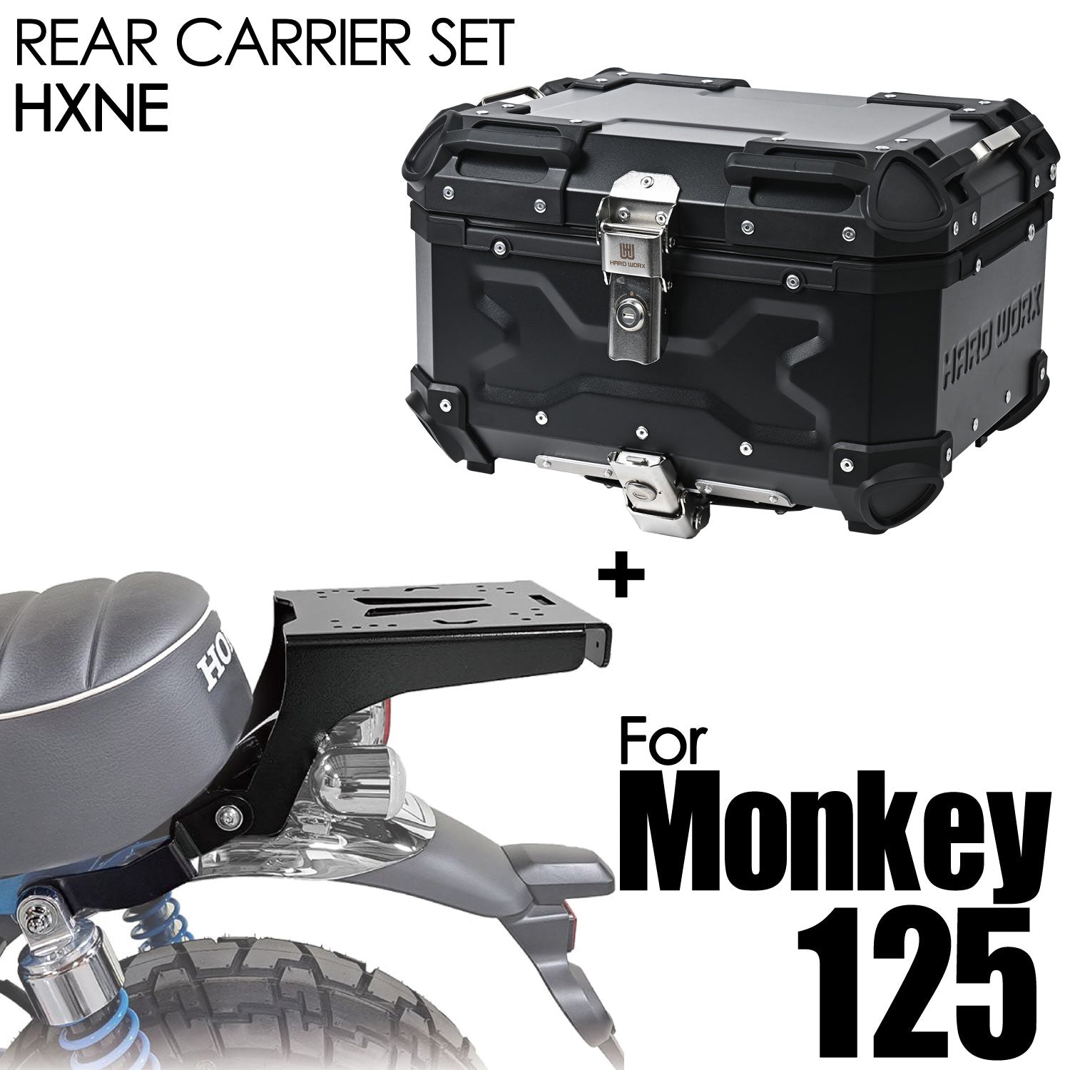 HARD WORX ｹｰｽ&ｷｬﾘｱSET HXNE for HONDA Monkey125