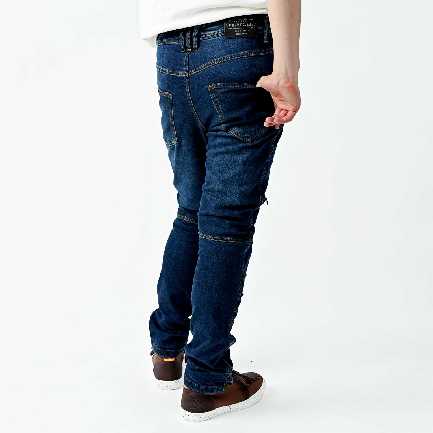 RIDEZ STRETCH JEANS RDB1002 INDIGO ストレッチジーンズ – バイク用品