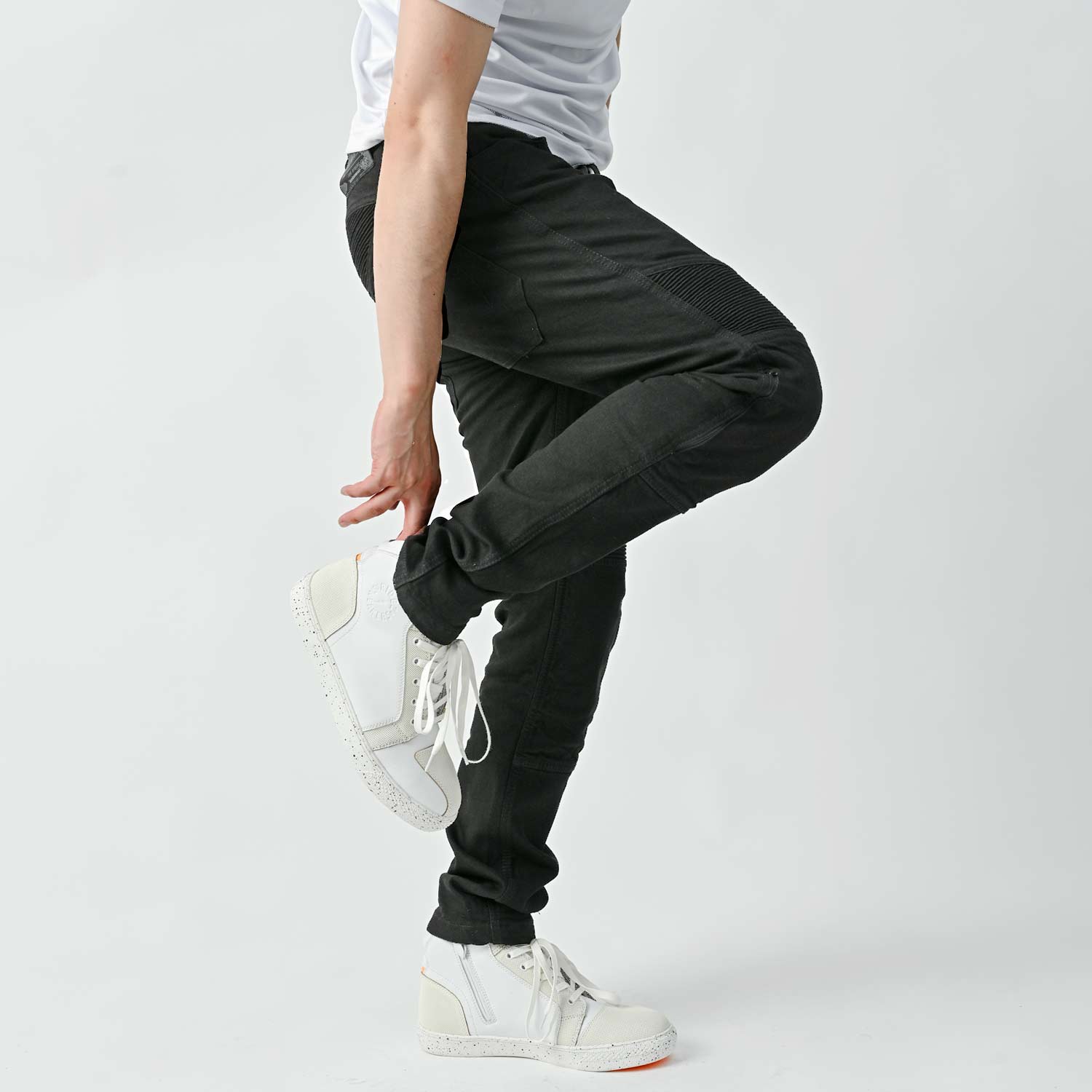 RIDEZ SLIM FIT JOGGER PANTS BLACK RDB1032