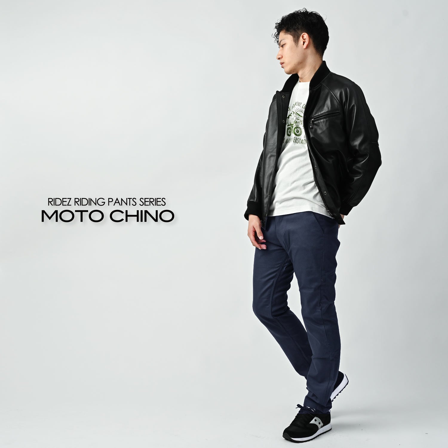 RIDEZ MOTO-CHINO 11oz Riding Pants GRAY RDB1063 