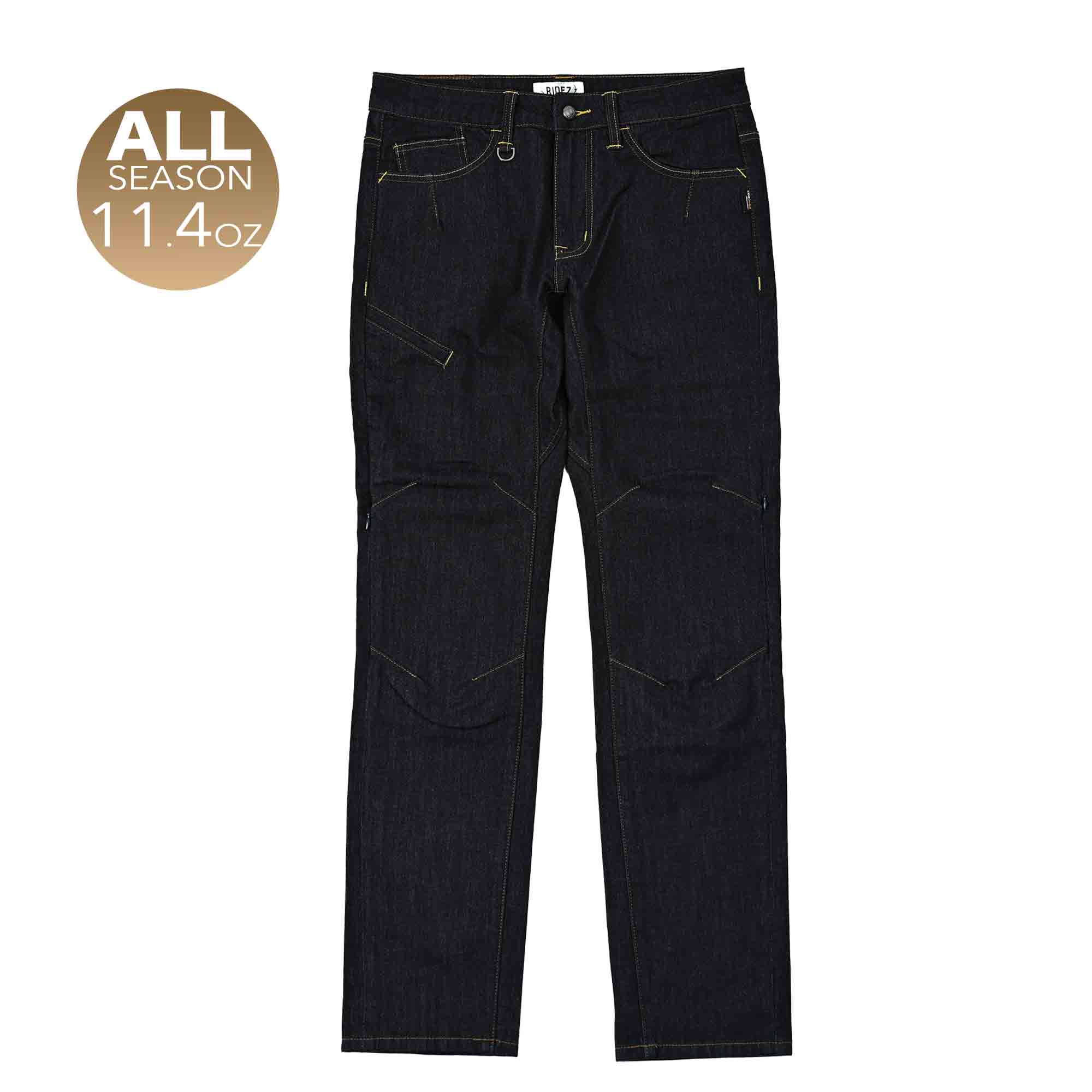 RIDEZ 11.4oz RIDEZ CORDURA DENIM バイク ストレッチ デニム ストレート  ONE WASH RDB2005
