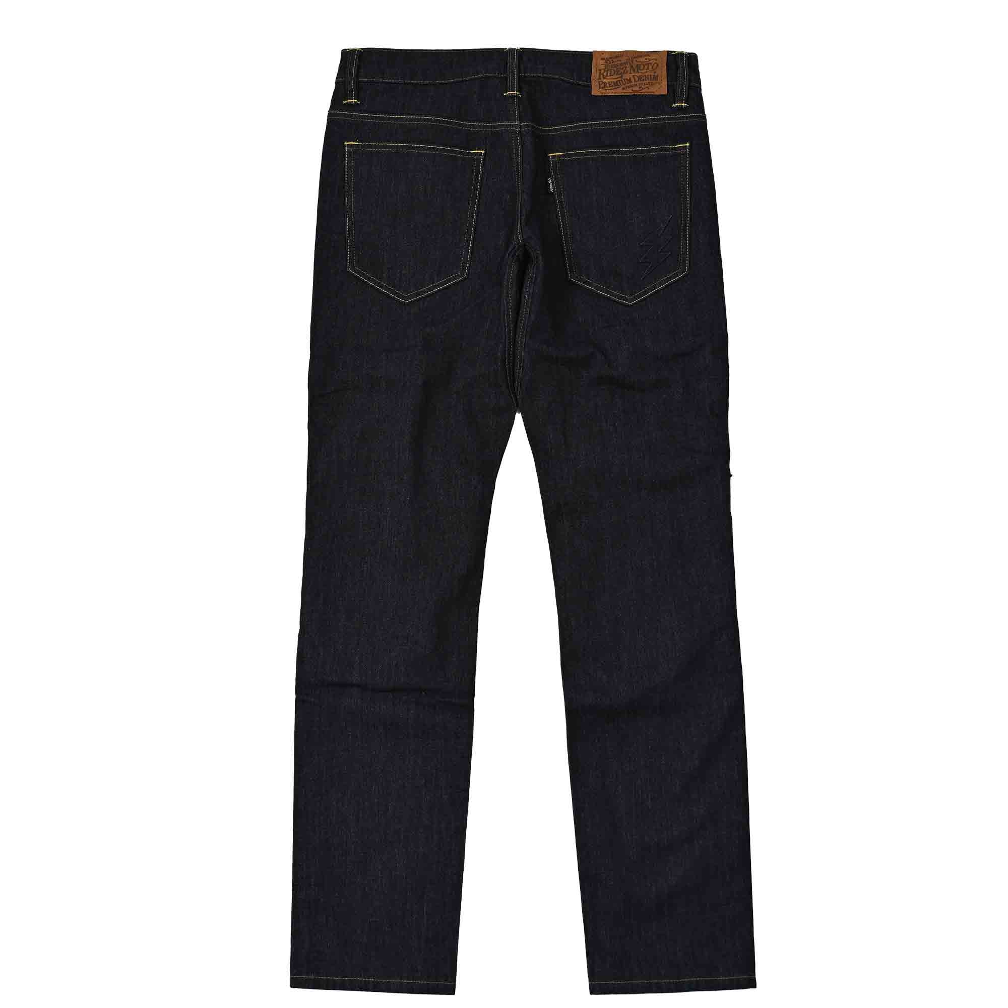 RIDEZ 11.4oz RIDEZ CORDURA DENIM バイク ストレッチ デニム ストレート  ONE WASH RDB2005