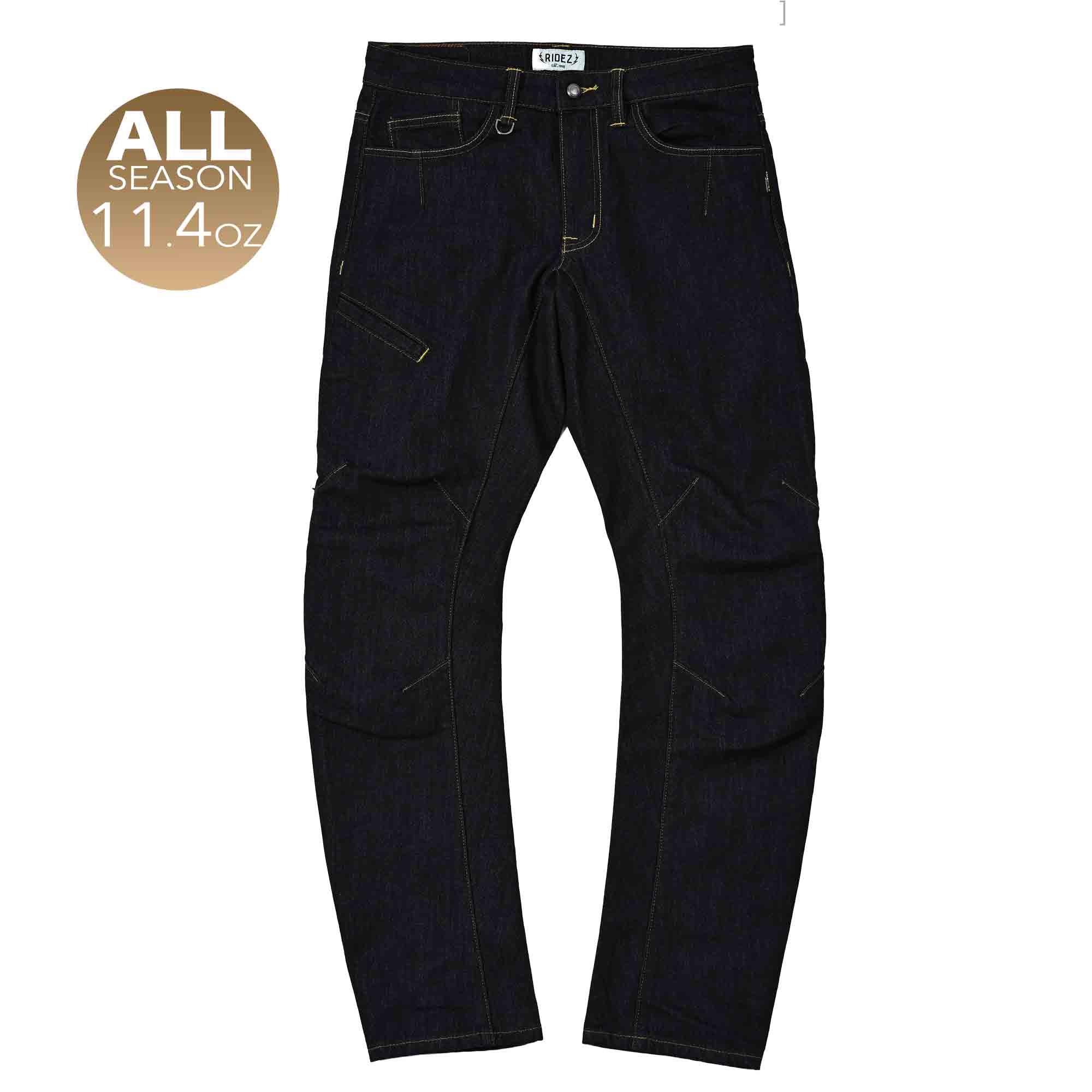 RIDEZ 11.4oz RIDEZ CORDURA DENIM バイク ストレッチ デニム ナロークロッチ  ONE WASH RDB2006