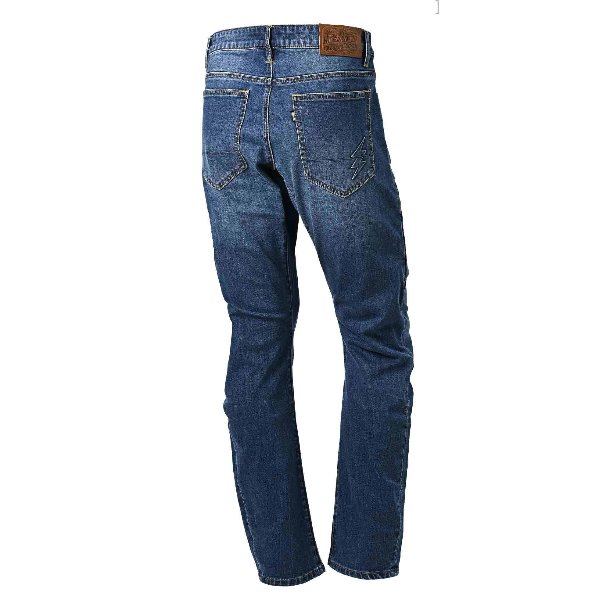 RIDEZ 11.4oz RIDEZ CORDURA DENIM バイク ストレッチ デニム ナロークロッチ  STONE WASH RDB2006