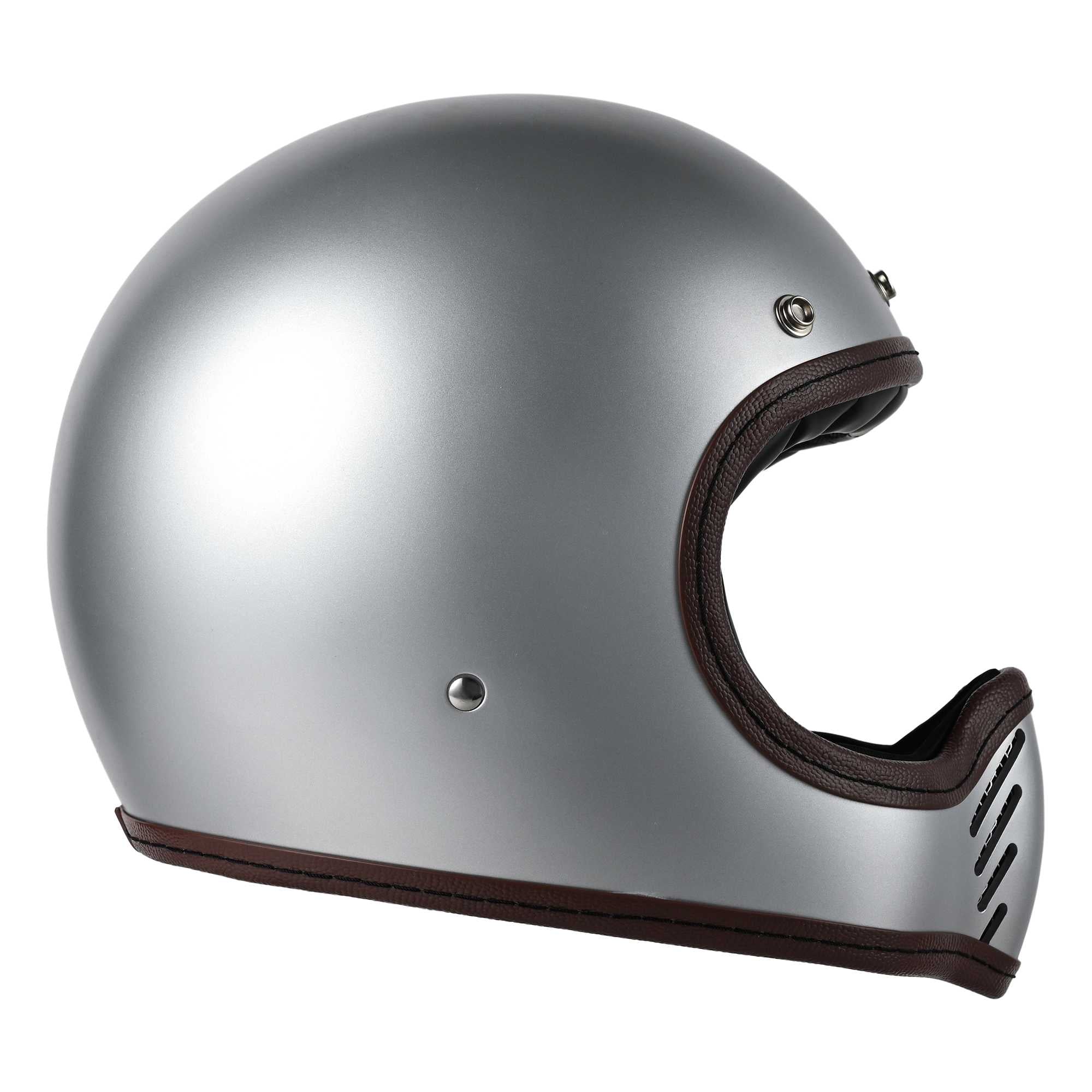 RIDEZ TRIPLE CROSS Motorcycle Full Face Helmet SILVER