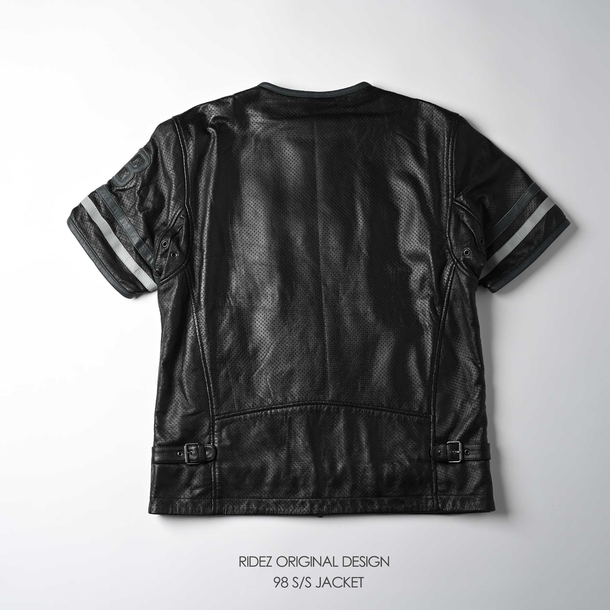 RIDEZ 98 S/S JACKET バイク用  レザージャケット ブラック  RLSJ16