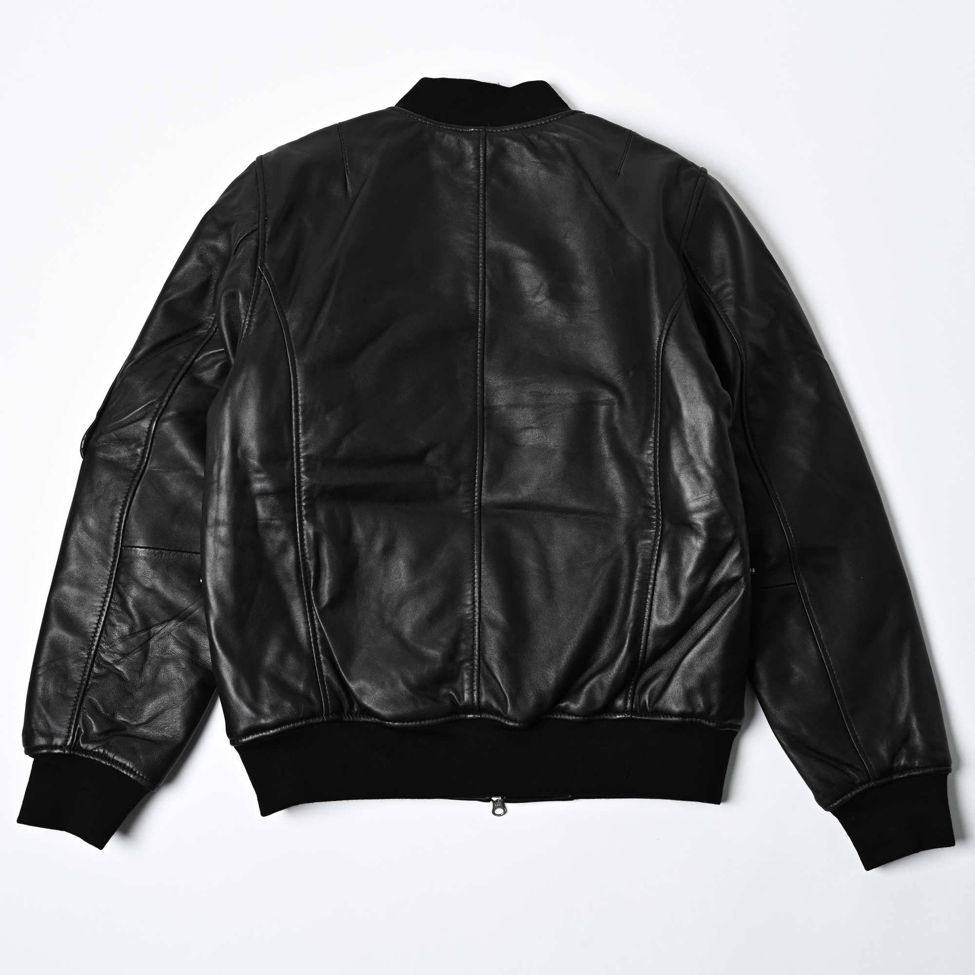 RIDEZ MOTO MA-1 JACKET バイク用 レザージャケット BLACK  RLWJ009