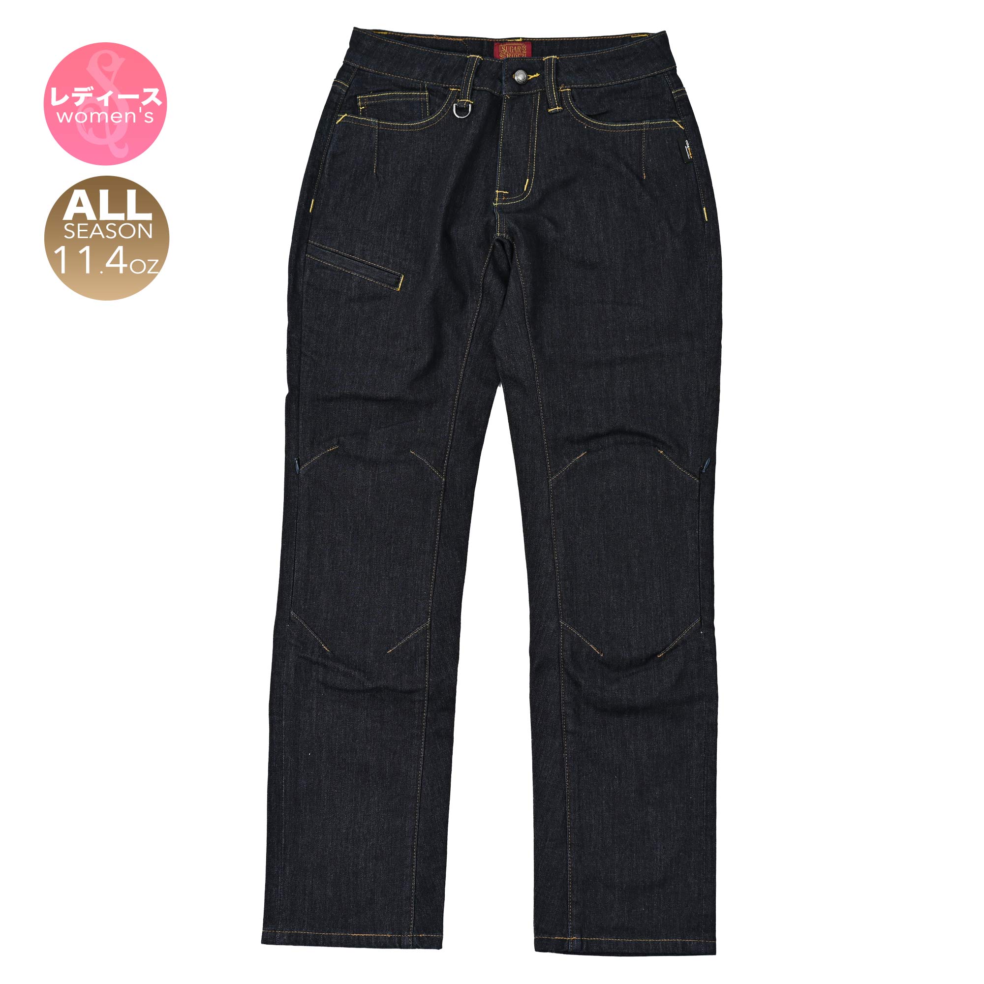 SUGAR RIDEZ  11.4oz CORDURA DENIM バイク ストレッチ デニム ストレート ONE WASH  SDB2001