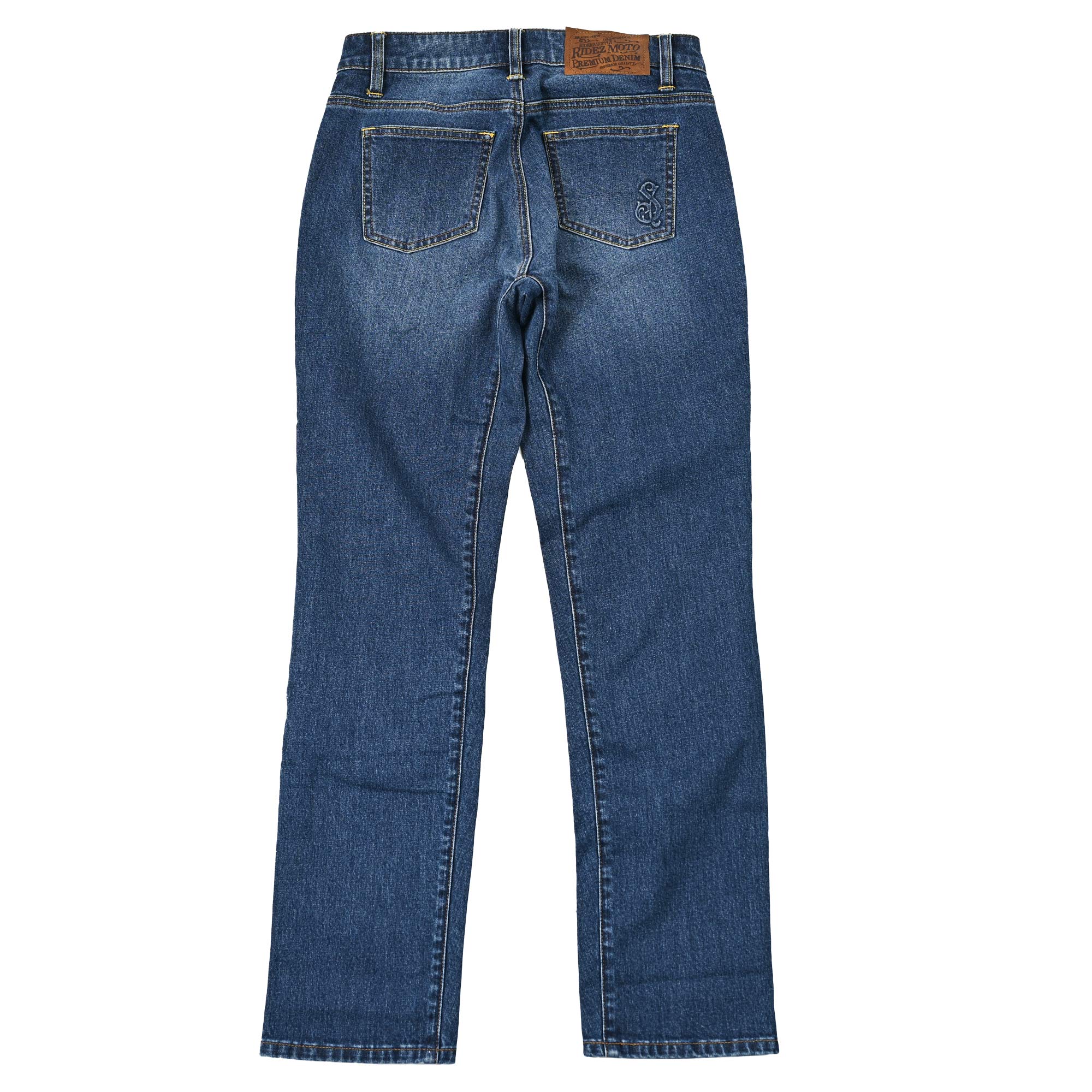SUGAR RIDEZ  11.4oz CORDURA DENIM バイク ストレッチ デニム ストレート STONE WASH  SDB2001