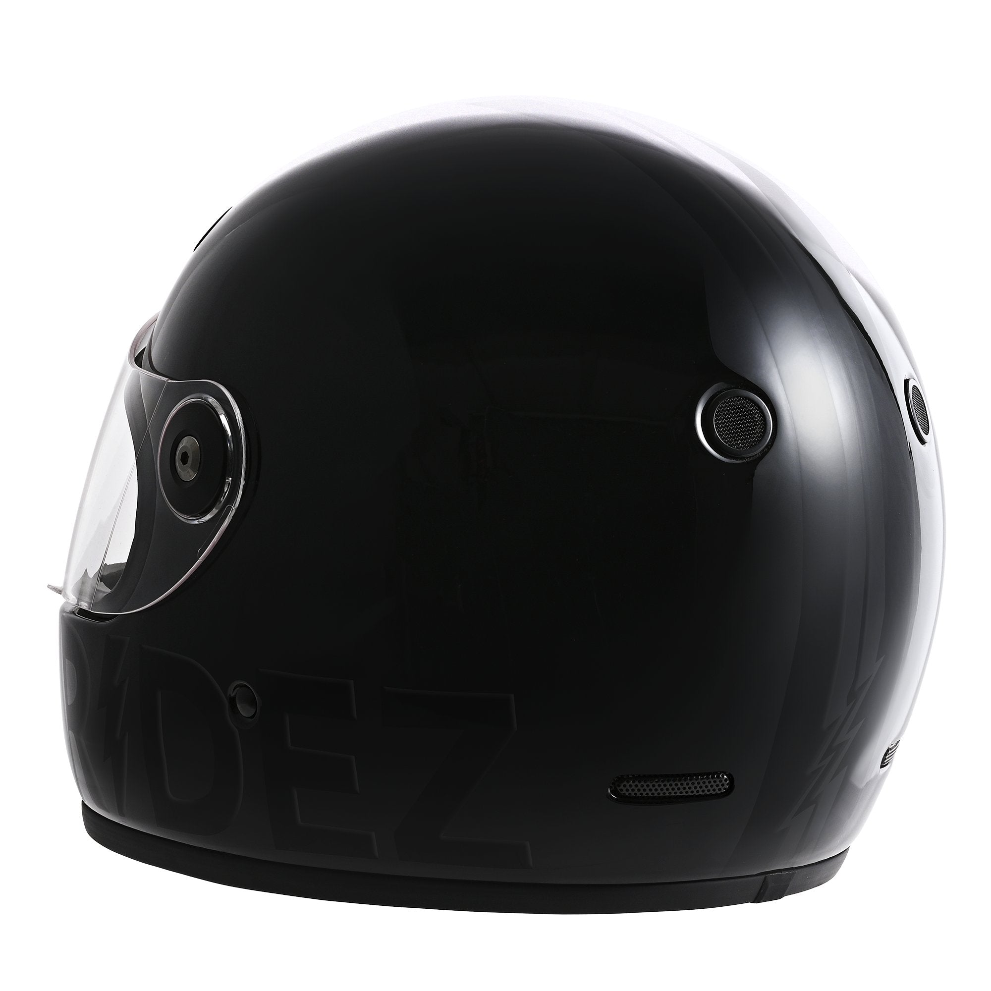 【予約販売】RIDEZ TT HELMET バイク用 フルフェイスヘルメット DARKNESS
