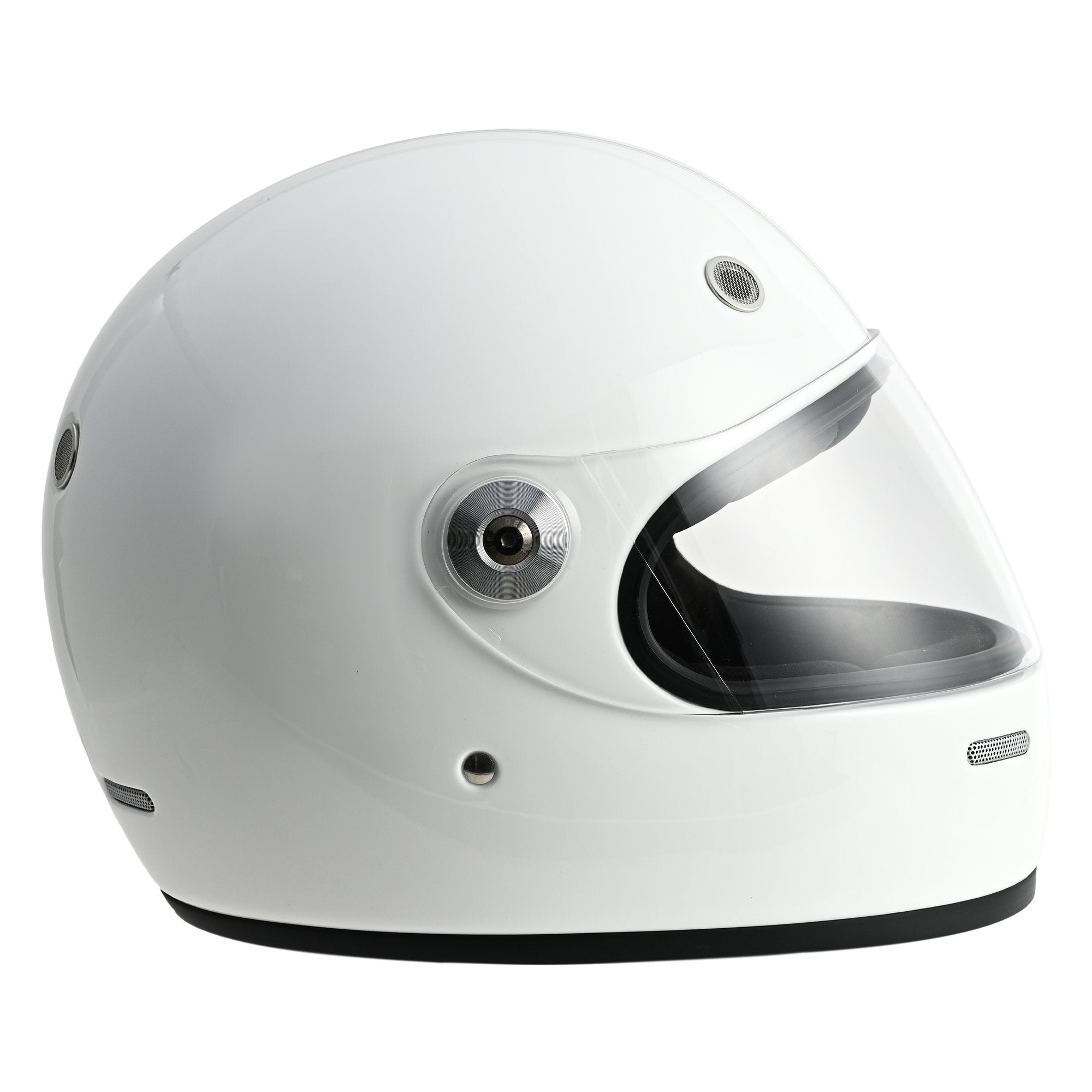 【予約販売】RIDEZ TT HELMET バイク用 フルフェイスヘルメット WHITE×SILVER