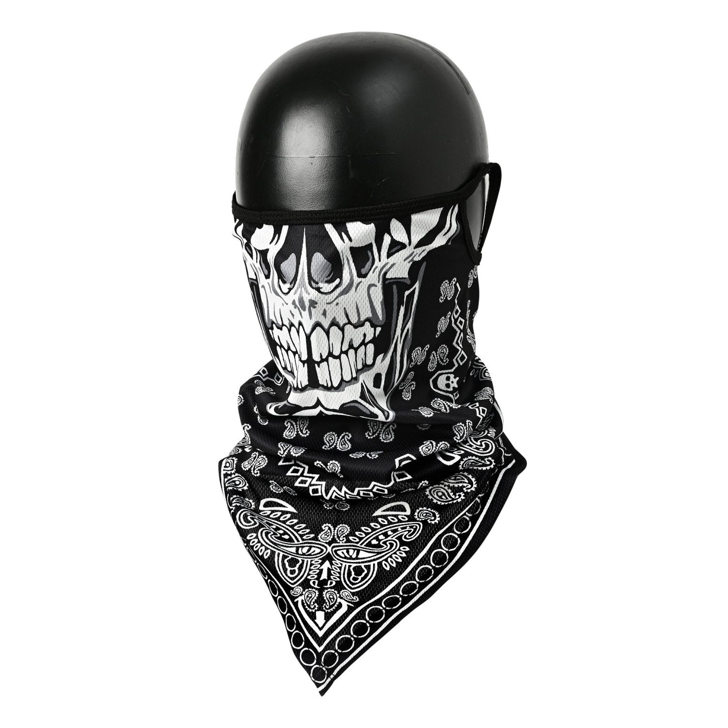 RIDEZ Bandana EarsLoops TBE1113 SKULL&PAISELY