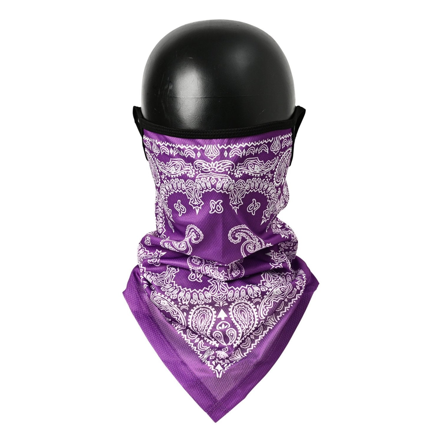 RIDEZ Bandana EarsLoops TBE1257 PURPLE PAISELY