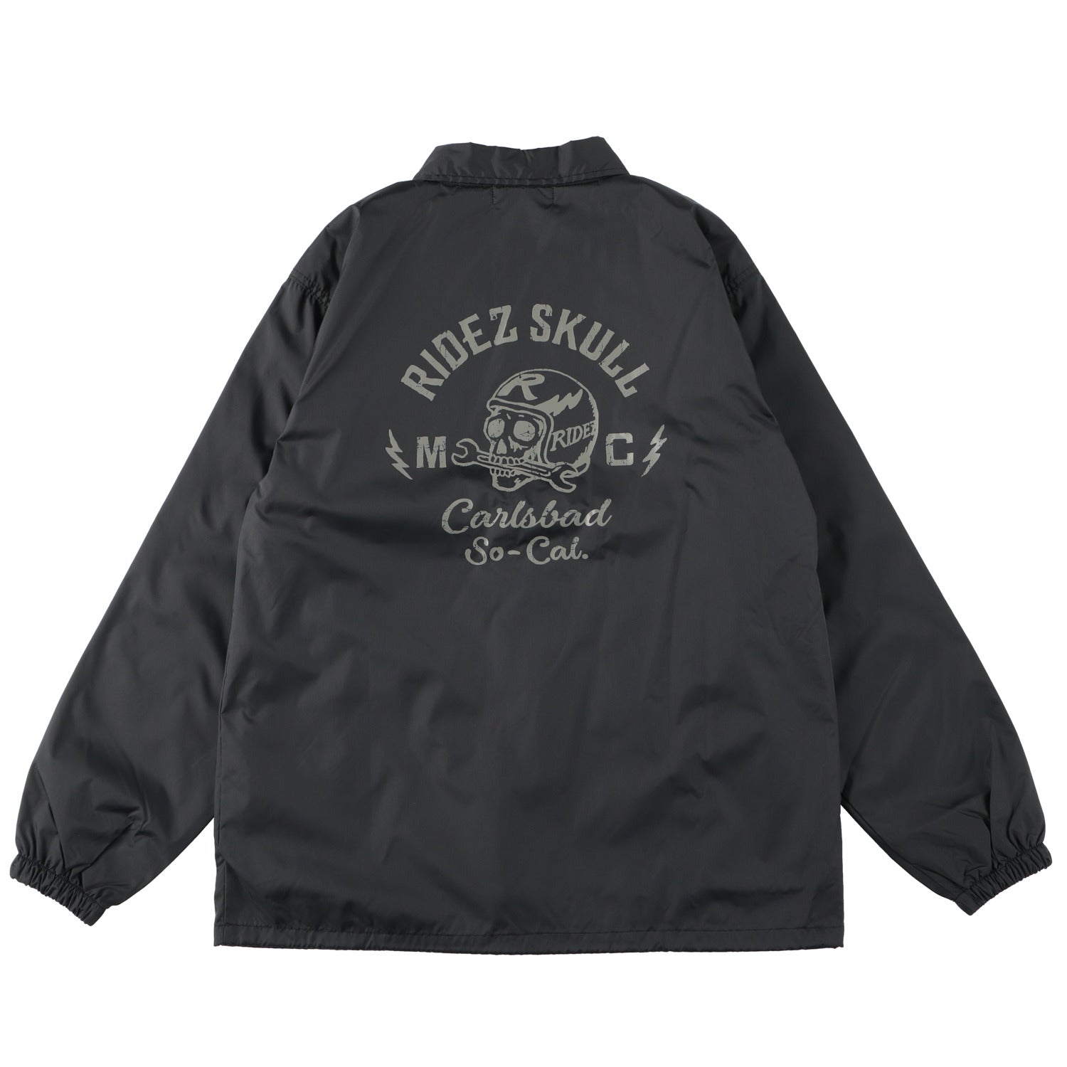 RIDEZ SKULL MC COACH JKT バイク 防風 コーチ ジャケット RCJ06