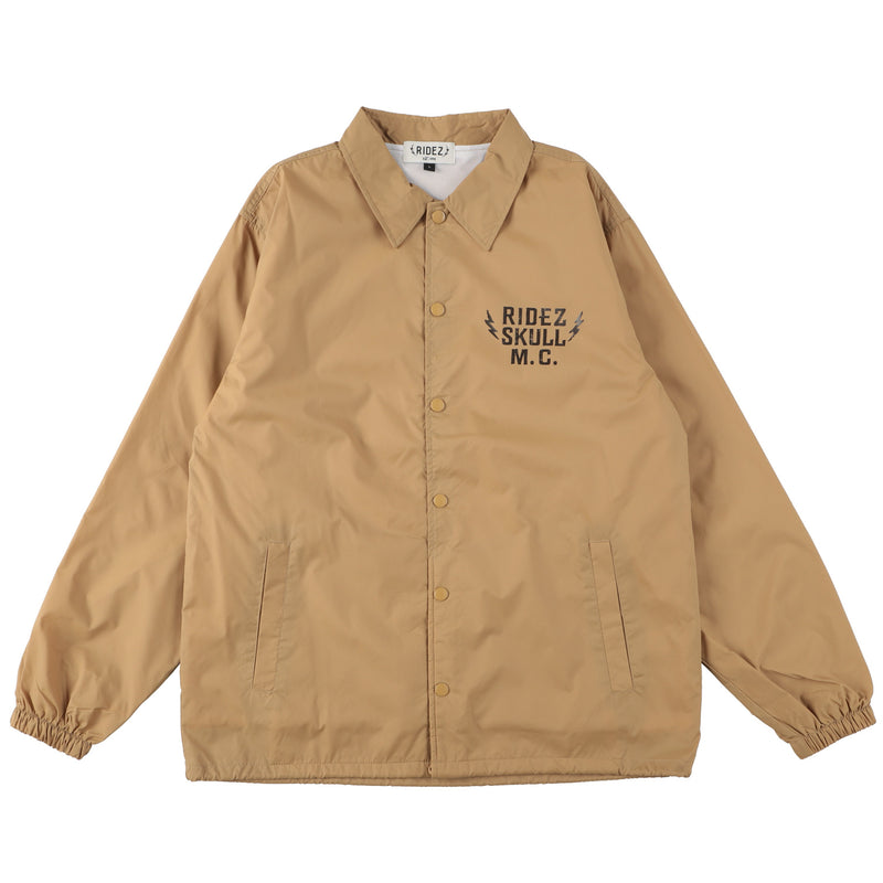 RIDEZ SKULL MC COACH JKT バイク 防風 コーチ ジャケット RCJ06
