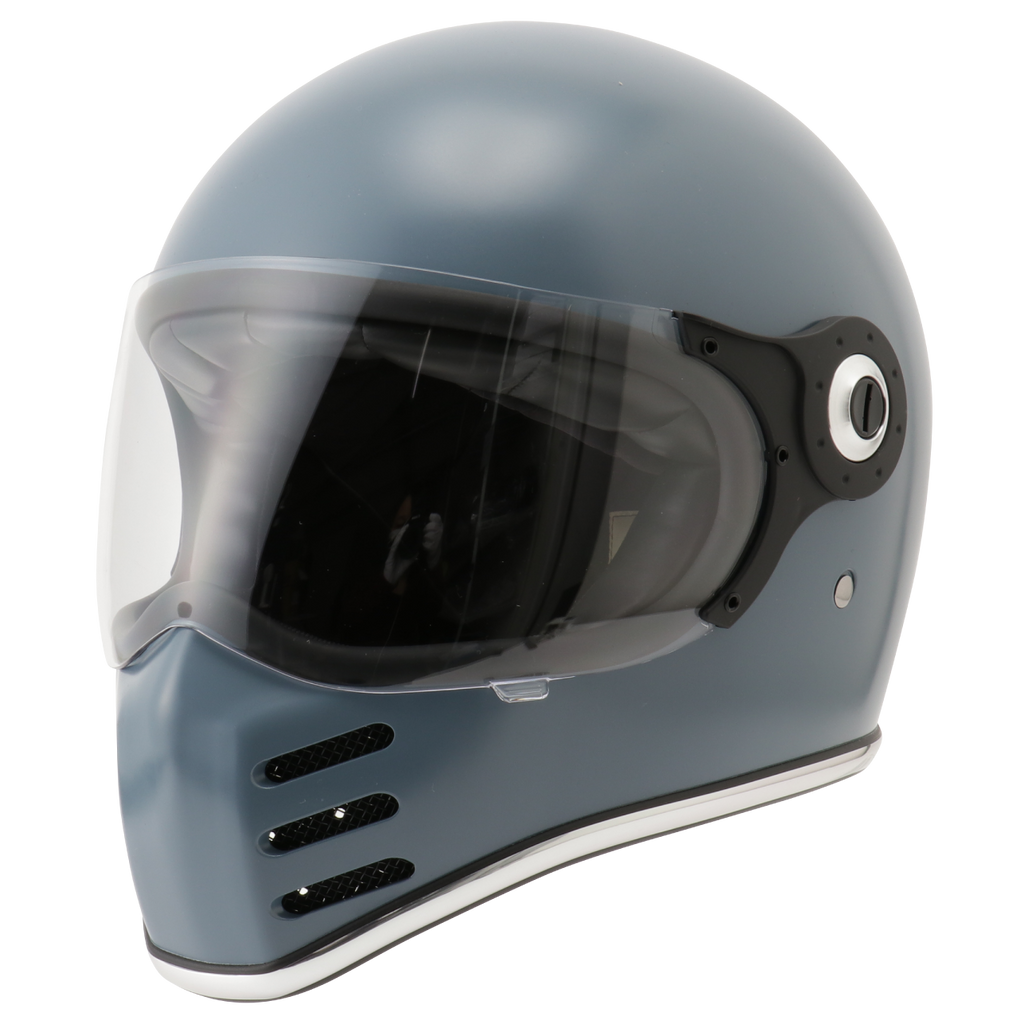 Ridezヘルメット フルフェイス ブルー RIDEZ X HELMET GRAY バイク用フルフェイスヘルメット
