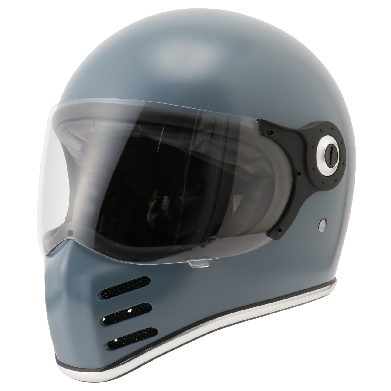 Xヘルメット バイク用フルフェイス グレイ1