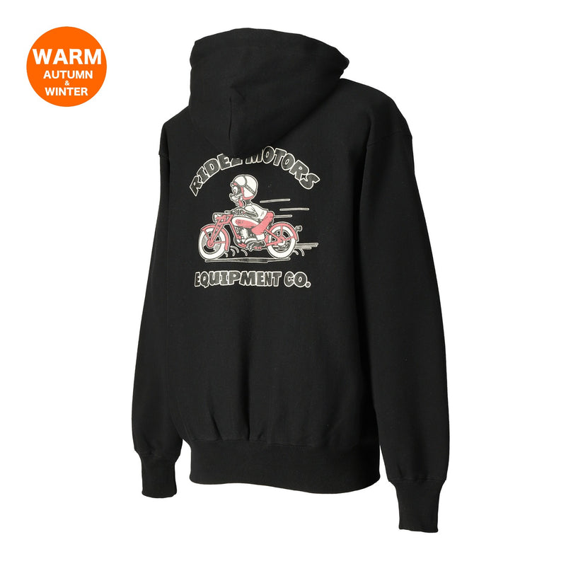RIDEZ MOTORSCAT ZIP PARKA  12oz キャット ジップパーカー RHD08