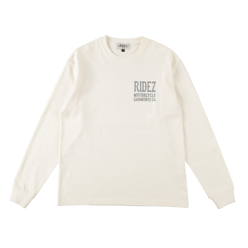 RIDEZ LIMINAL L/S TEE  スカル ロングスリーブTシャツ RD7017