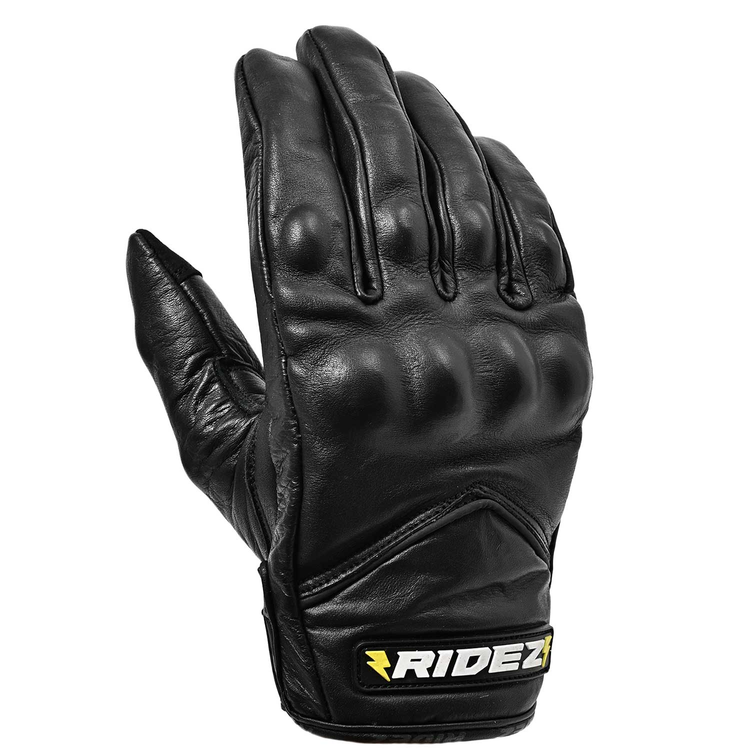 RIDEZ AXION GLOVES BLACK RLG261 Genuine leather motorcycle gloves 