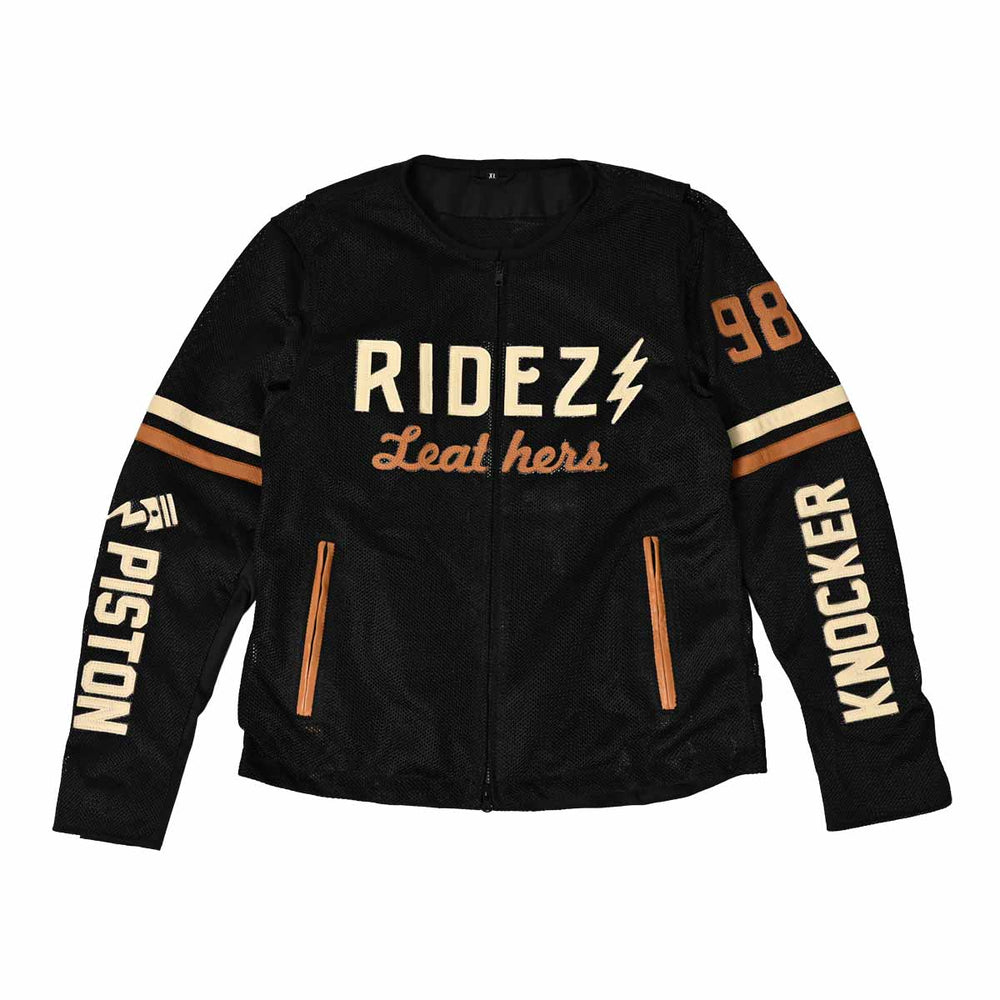 Designa Ridez RIDEZ PISTON KNOCKER MESH JACKET BLACK RLSJ15 | RIDEZ