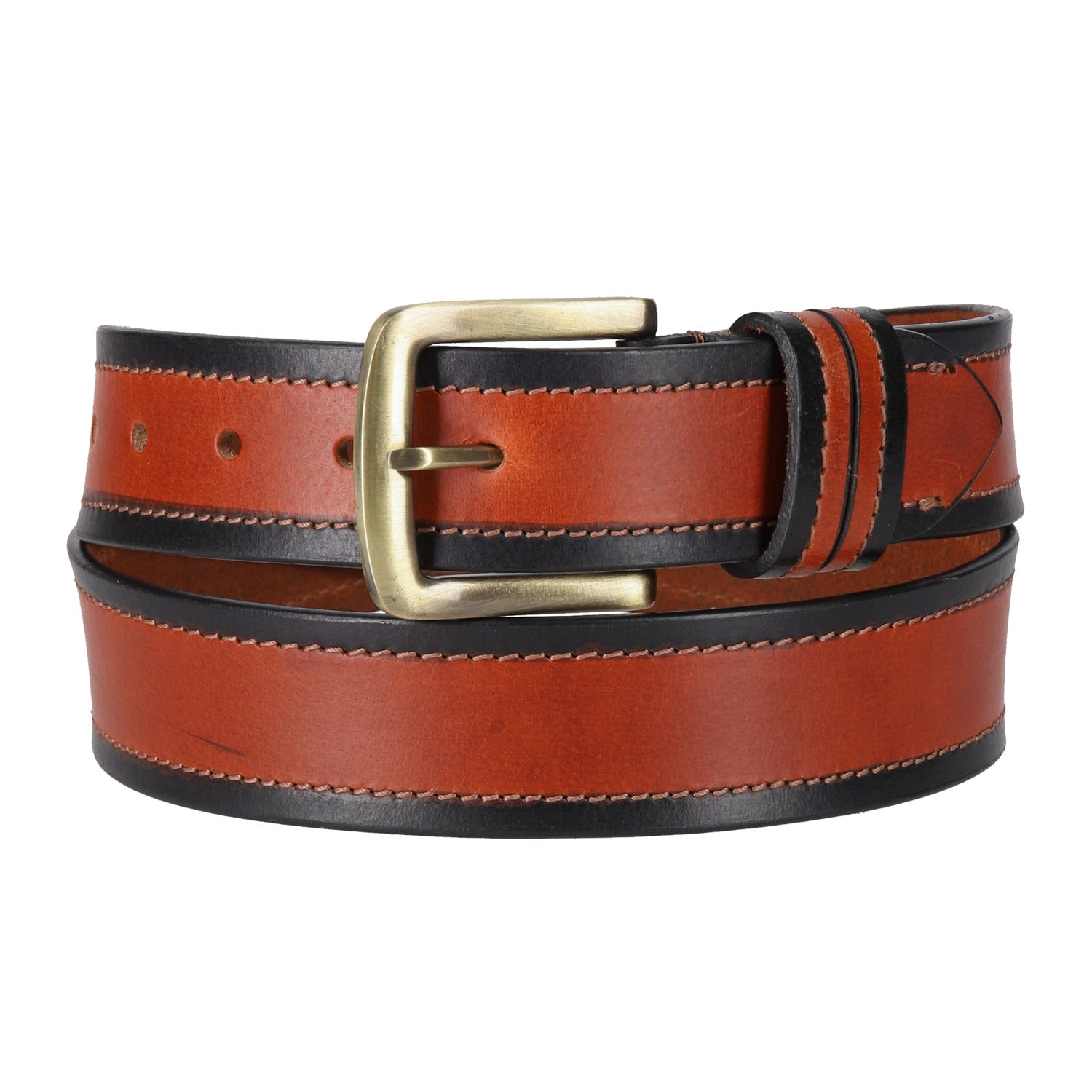 RIDEZ LEATHER BELT Genuine leather belt Brown CB-225 