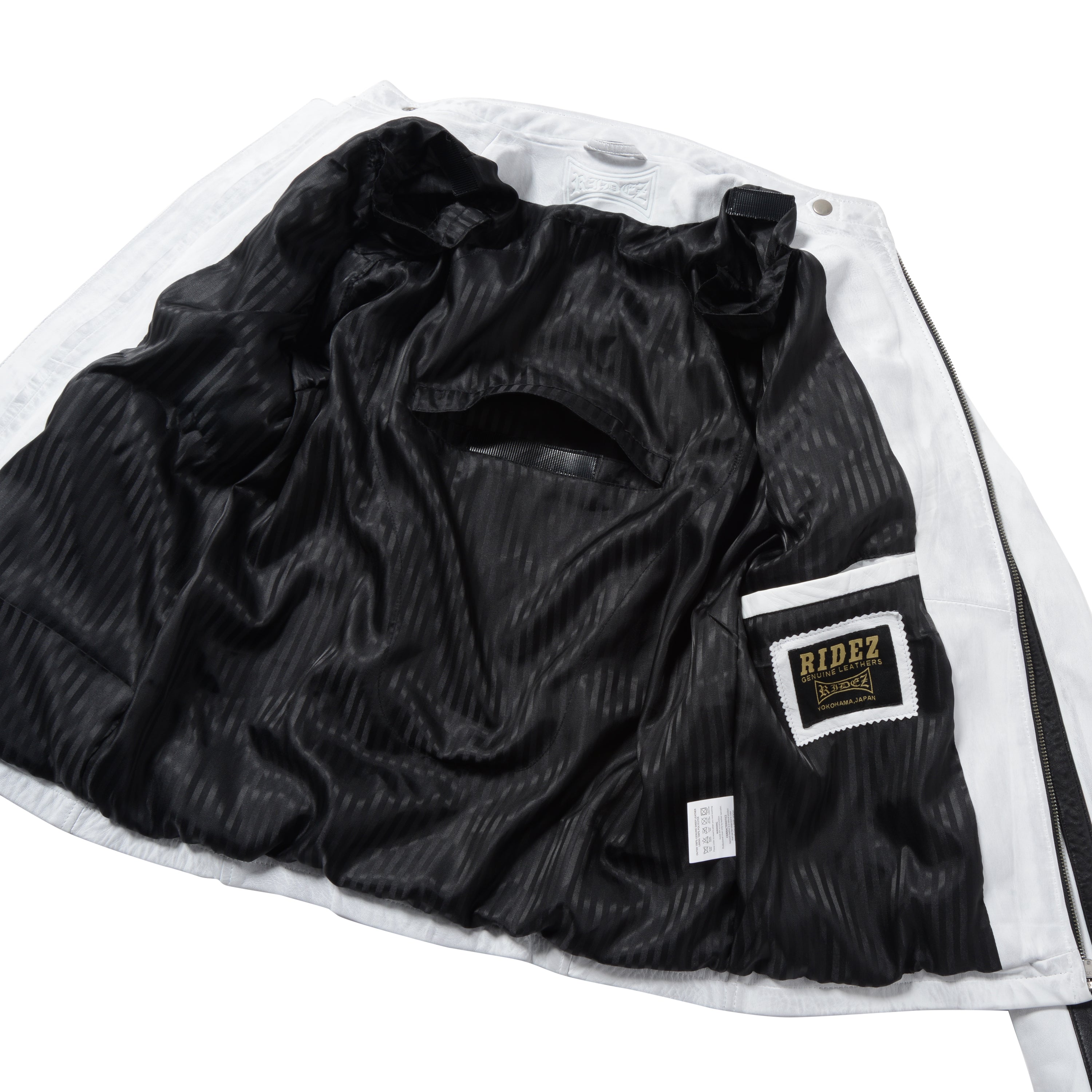 RIDEZ COMP JACKET WHITE/BLACK  RLJ1101 ライダースジャケット