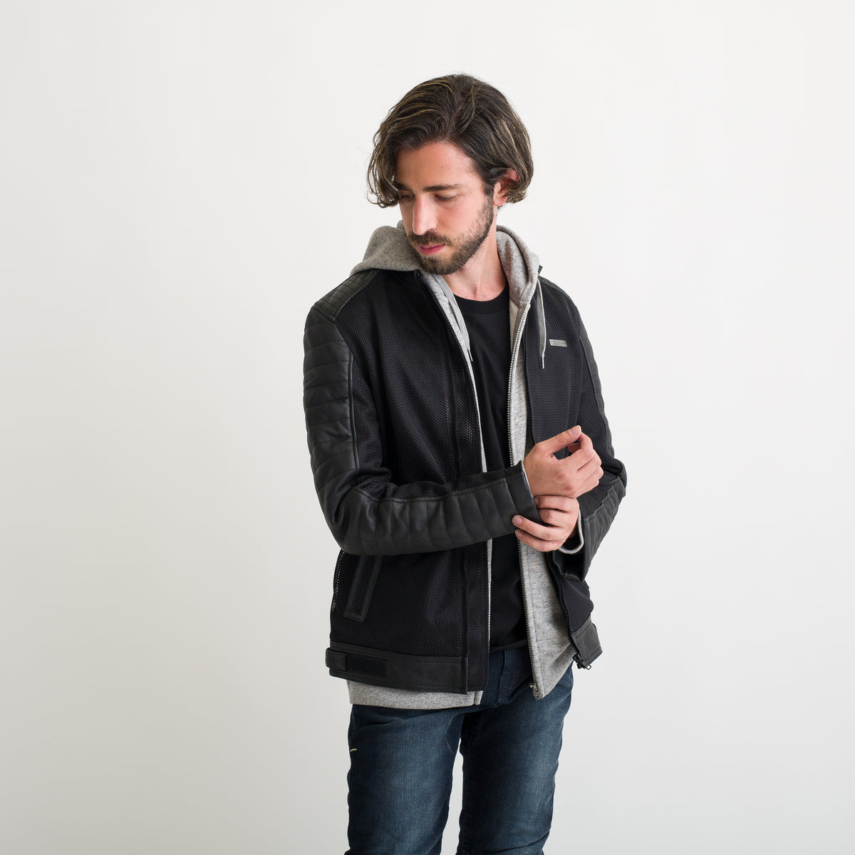 RIDEZ BRIDGE MESH JACKET BLACK RLSJ1301 | RIDEZ