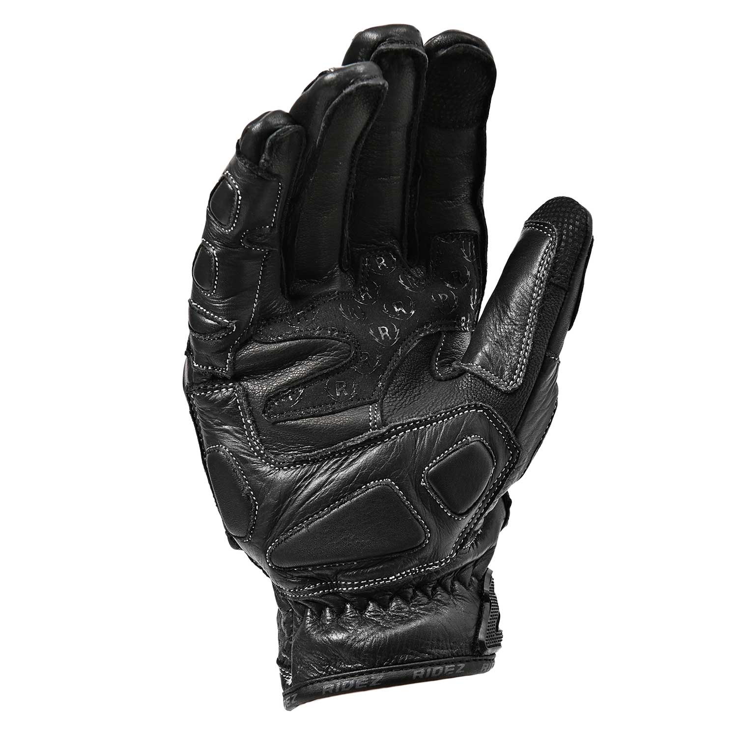 RIDEZ OCTANE GLOVE BLACK Motorcycle Short Gloves 