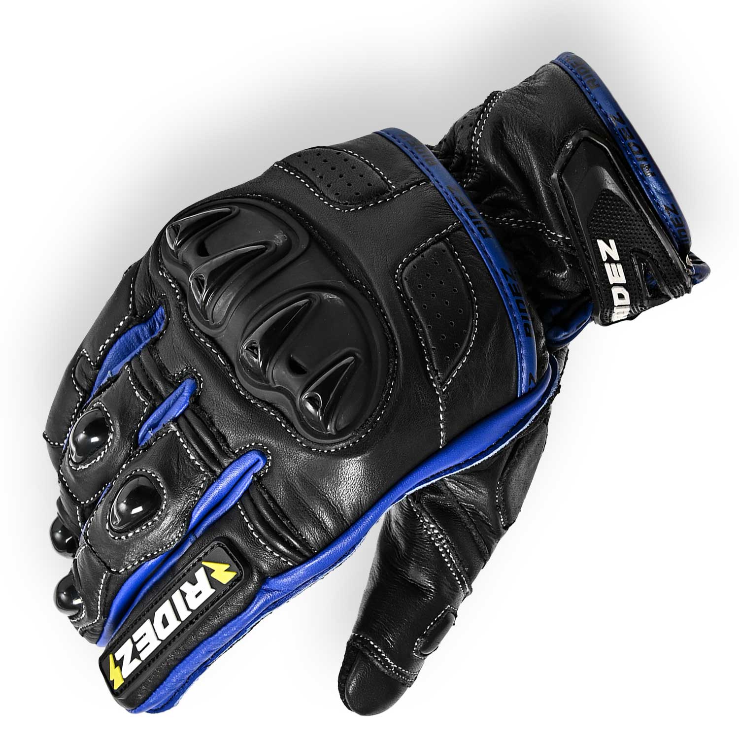 RIDEZ OCTANE GLOVE BLUE Motorcycle Short Gloves