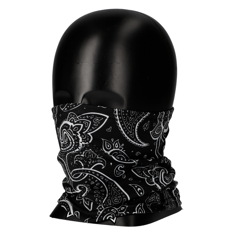 PIPES NECK WARMER BLACK PAISLEY PNW-04