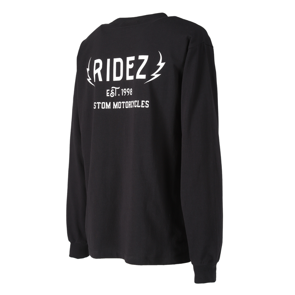 RIDEZ THUNDER LOGO LONG SLEEVE TEE RD7004