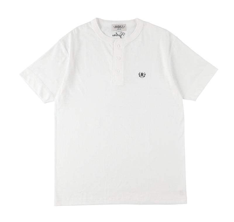 RIDEZ 5.6oz ヘンリーネックTシャツ RD7008