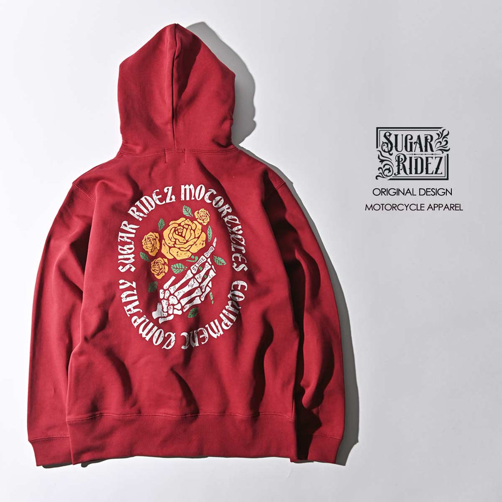 Rose Rhd SUGAR RIDEZ ROSES ZIP PARKA レディース パーカー RHD10 | RIDEZ