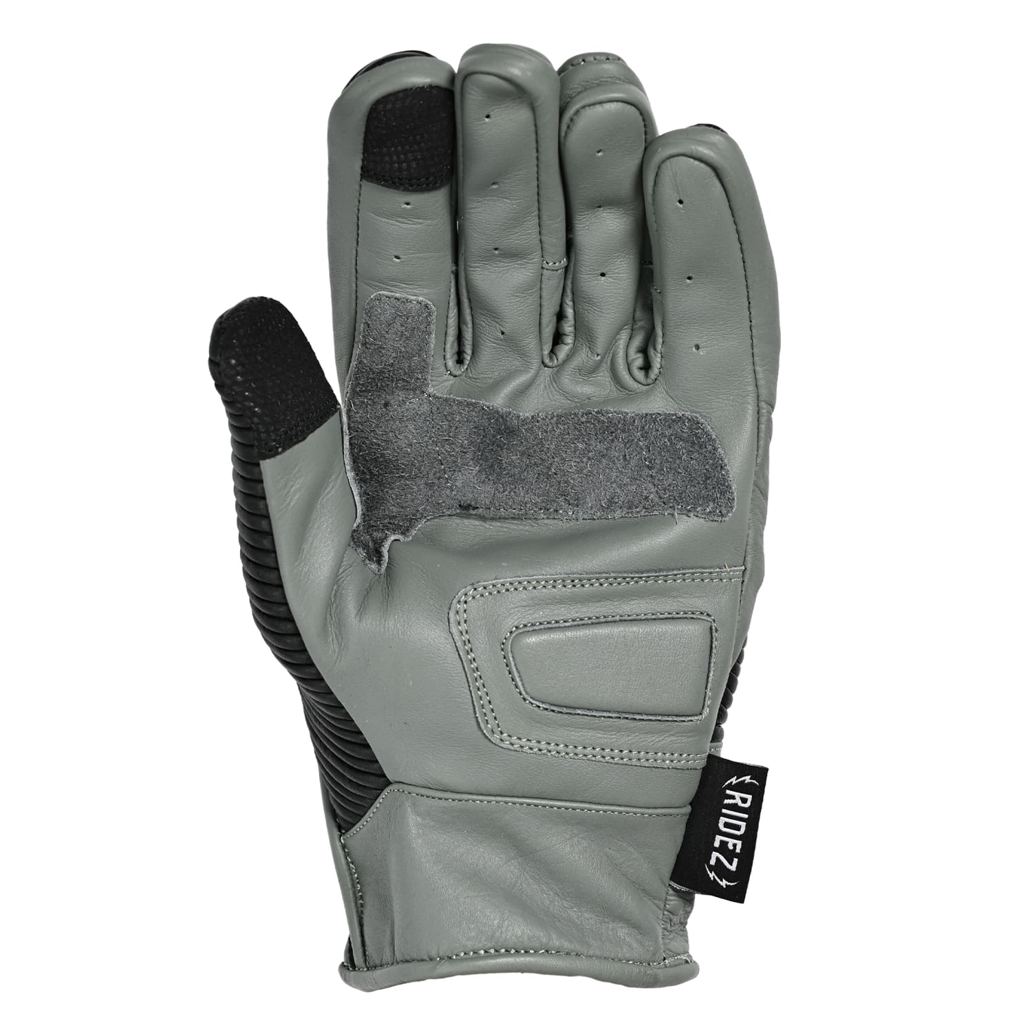 RIDEZ MOTO GLOVES VOLTAGE バイク用 本革 レザーグローブ GRAY/BLACK