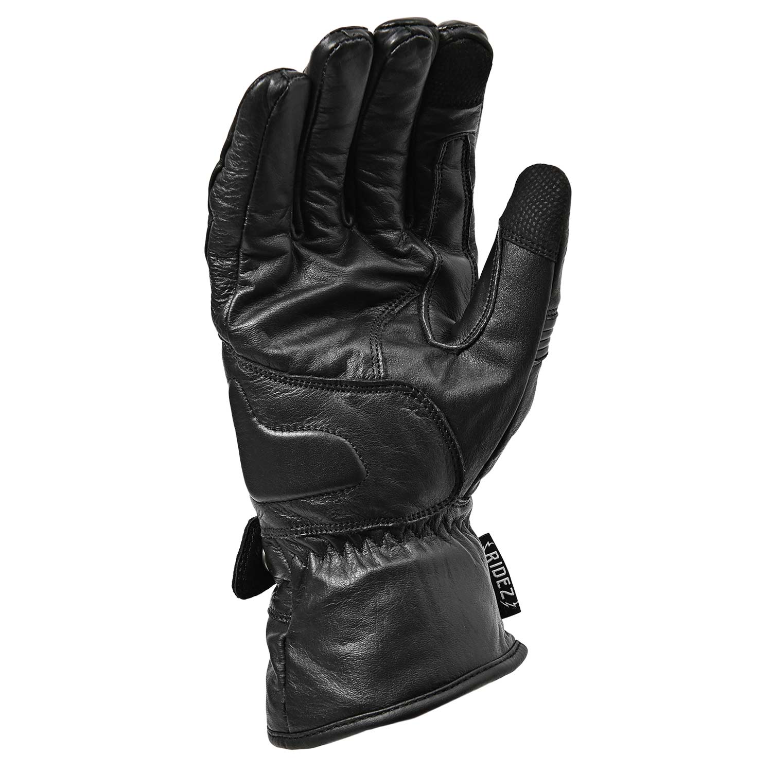 RIDEZ MELD GLOVES Cold Protection Motorcycle Leather Gloves BLACK RWG06