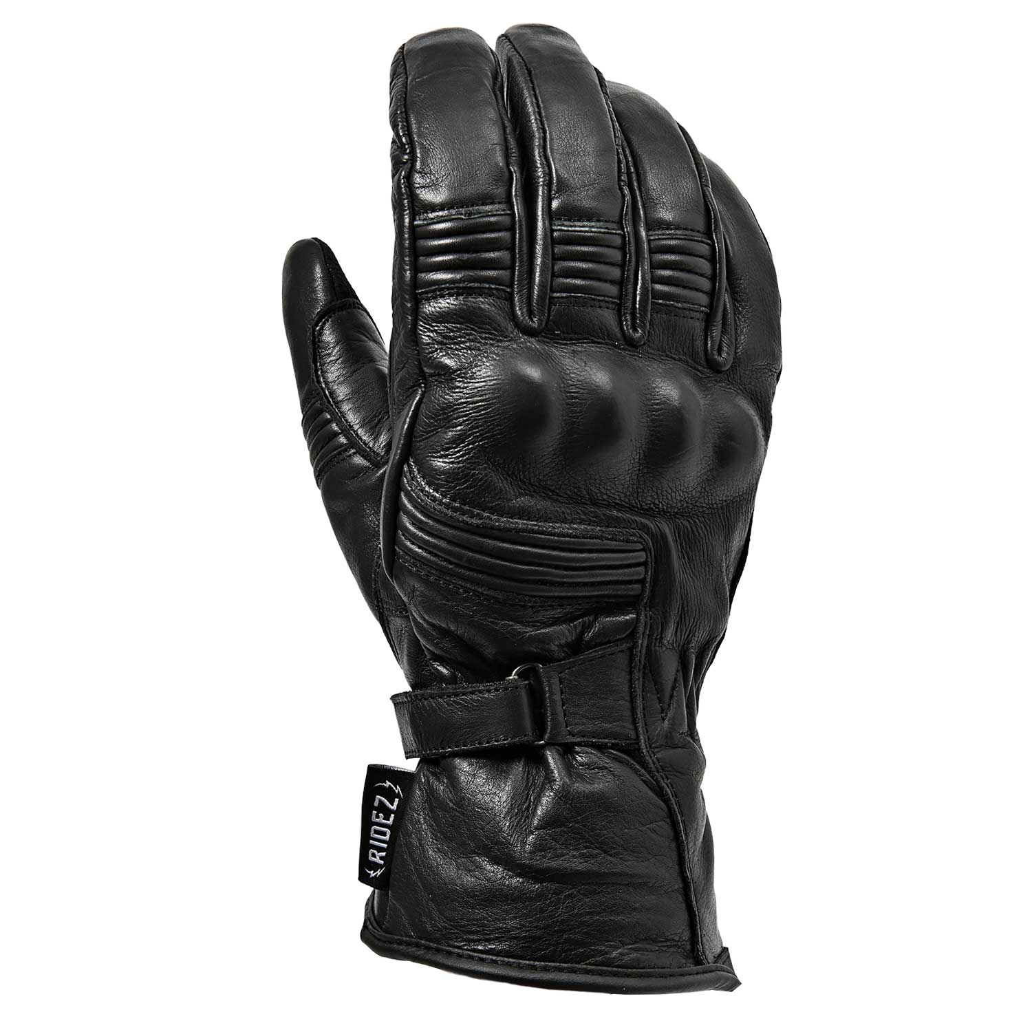 RIDEZ HECTOR GLOVES Motorcycle Leather Gloves BLACK RWG09