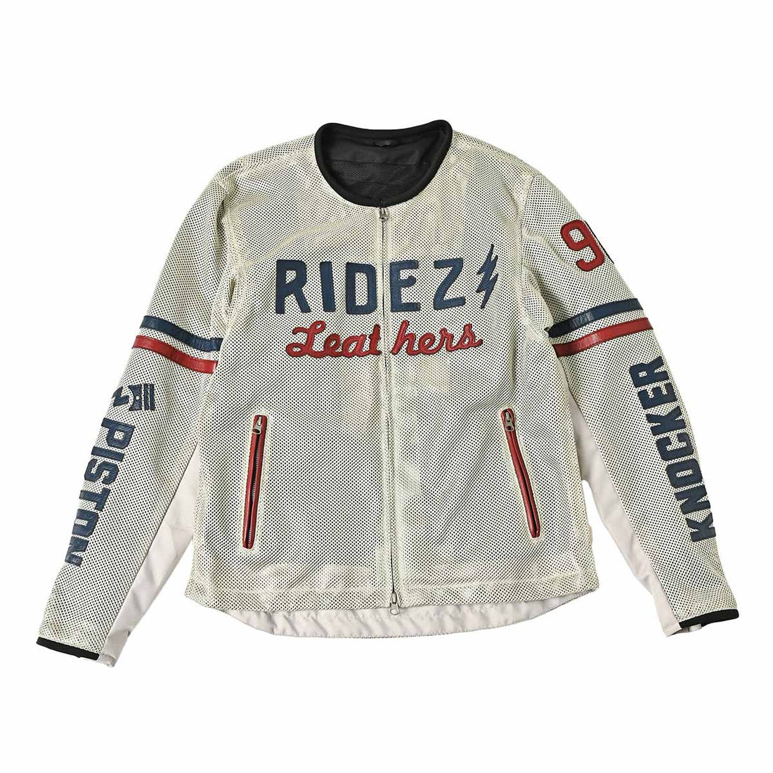 Designa Ridez RIDEZ PISTON KNOCKER MESH JACKET IVORY RLSJ15 | RIDEZ
