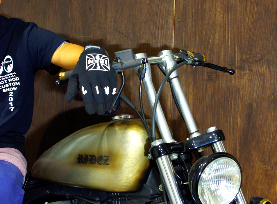 RIDEZ MECHANIC GLOVES BONES  RMG111 バイク用メカニックグローブ