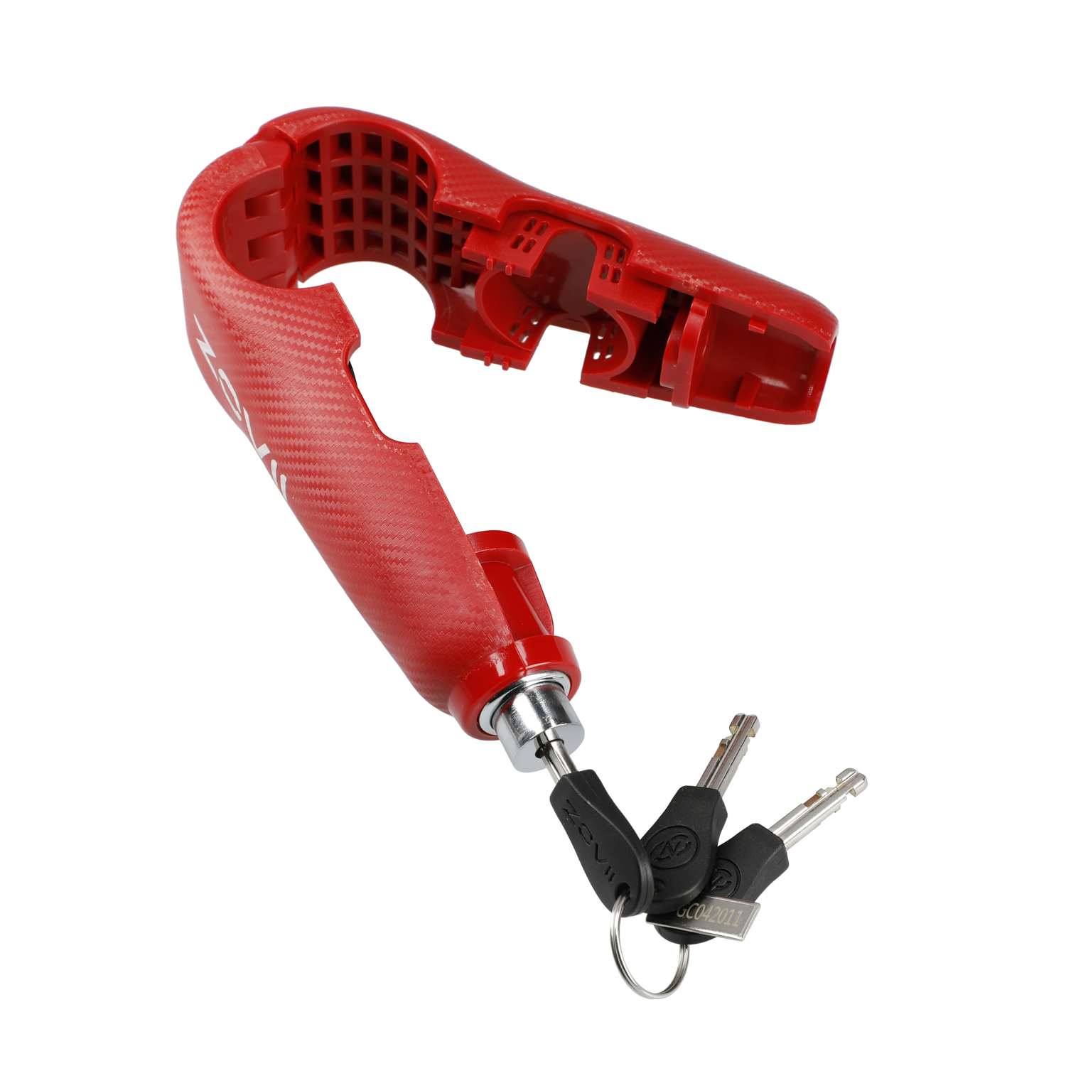 ZOVII Alarmed Grip Lock RED ZHL-RD アラームグリップロック | RIDEZ ZOVII Alarmed Grip Lock RED ZHL-RD アラームグリップロック | RIDEZ